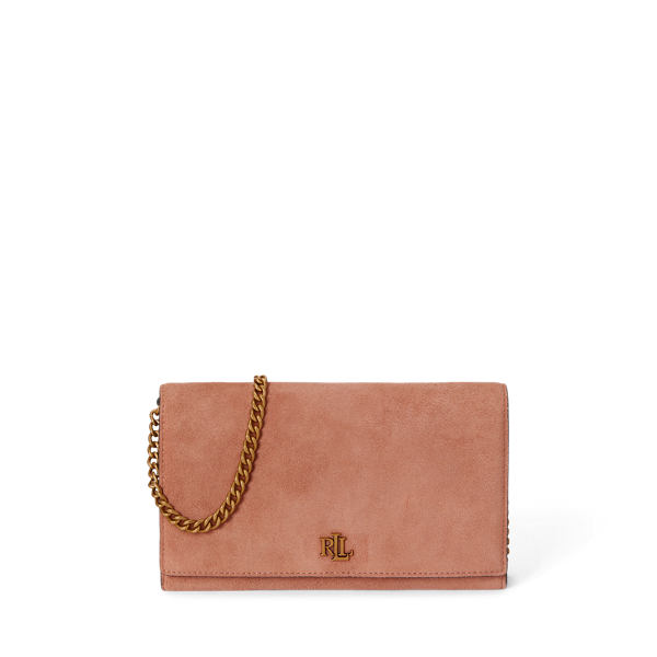 Pink Sienna Suede Medium Adair II Crossbody Lauren 1