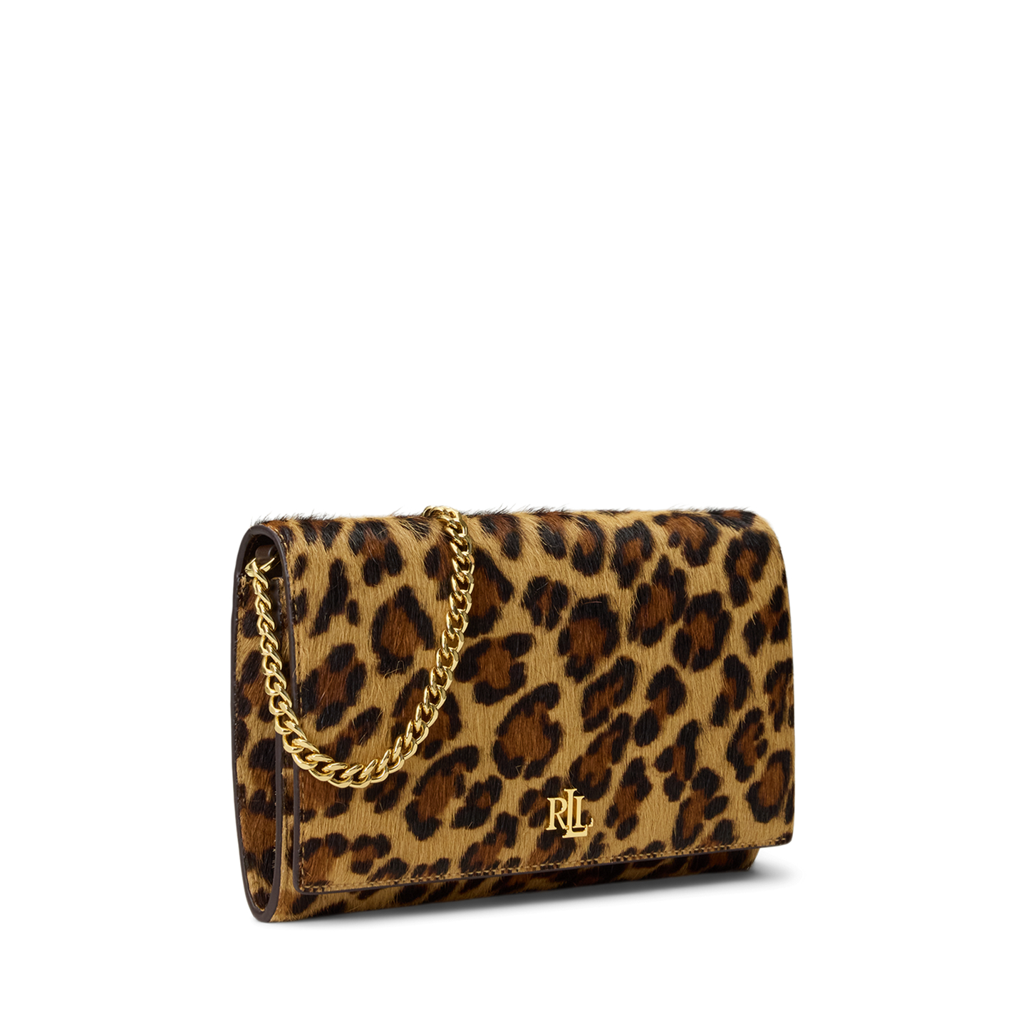 Женская сумка Ralph Lauren Print Haircalf Medium Adair II Crossbody, цвет: Леопардовый / Каштановый — фото 1