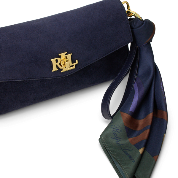 Pochette con tracolla e foulard Lauren in Blu nvy Lrn/St ci/Blu nvy 6