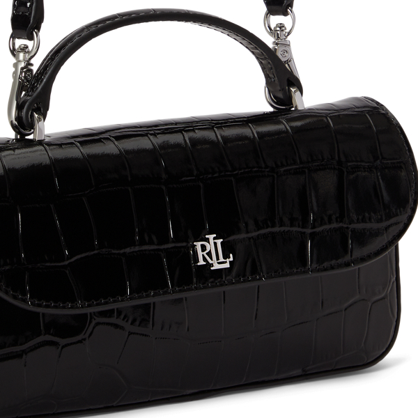 Croc-Embossed Marcy Crossbody Wallet