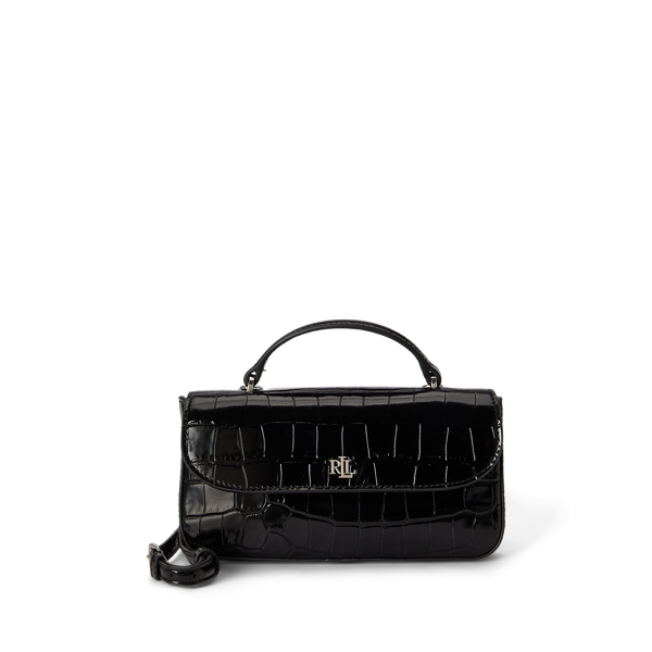 Croc-Embossed Marcy Crossbody Wallet