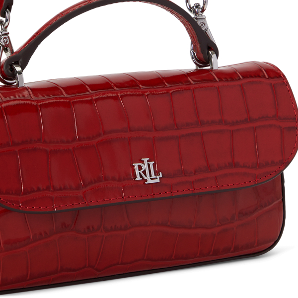 Croc-Embossed Marcy Crossbody Wallet