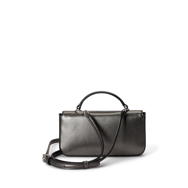 Metallic Leather Marcy Crossbody Wallet