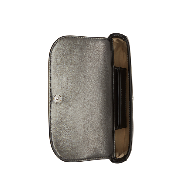Metallic Leather Marcy Crossbody Wallet