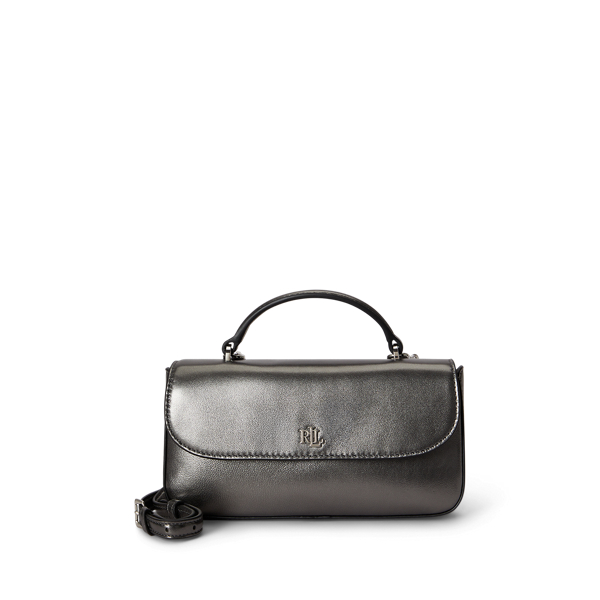 Metallic Leather Marcy Crossbody Wallet