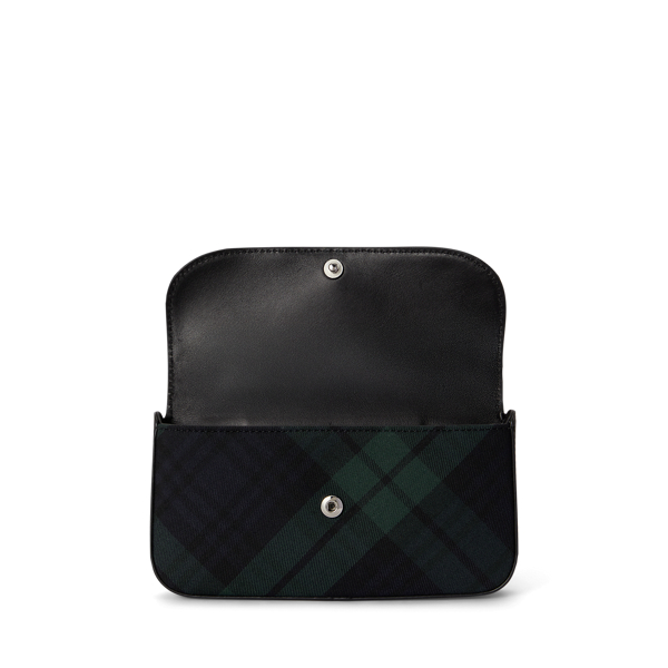 Black Watch Twill Marcy Crossbody Wallet