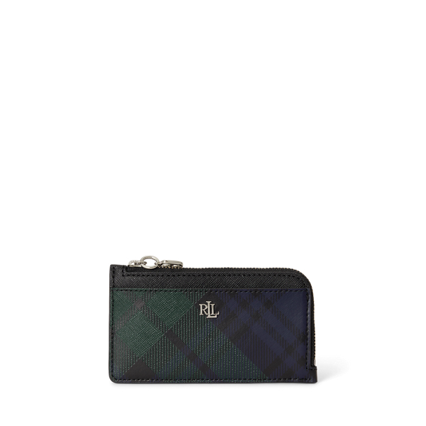 Black Watch Leather L-Zip Card Case