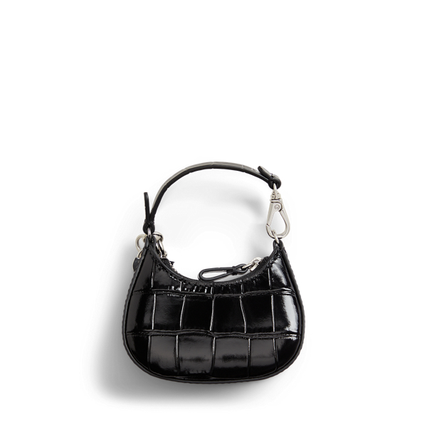 Croc-Embossed Leather Marcy Charm