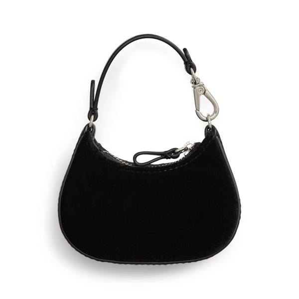 Marcy Embroidered-Logo Velvet Charm