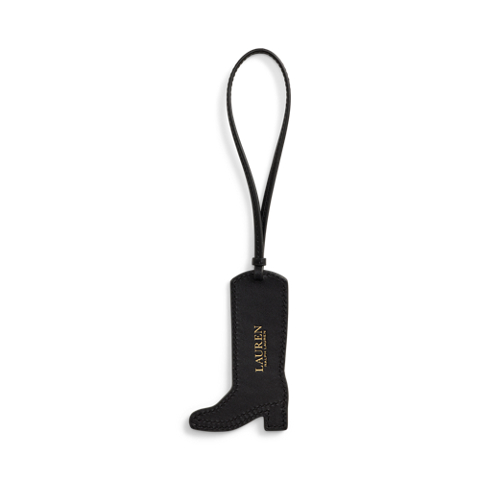 Женский брелок Ralph Lauren Suede Boot Charm, цвет: Чёрный