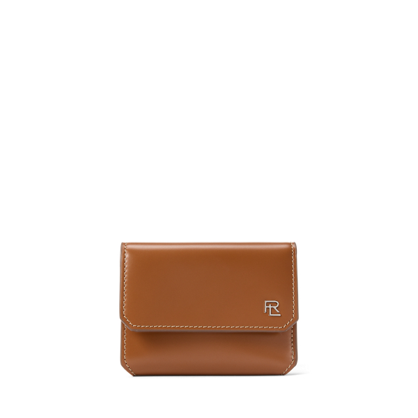 RL Box Calfskin Small Vertical Wallet