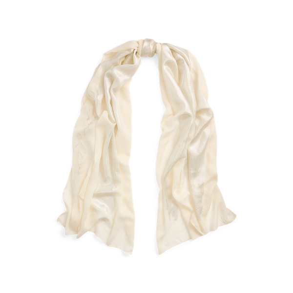 Jacquard Gauze Evening Wrap Scarf