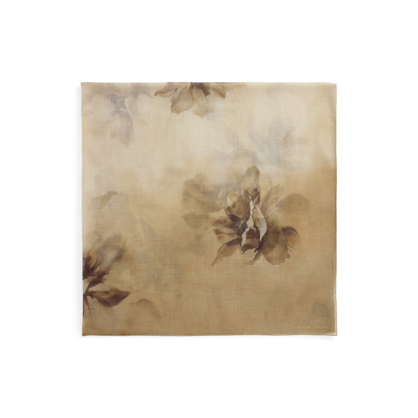 Paschmina-Schal aus Kaschmir und Seide Ralph Lauren Collection in Sandbraun multi 2