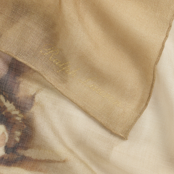 Paschmina-Schal aus Kaschmir und Seide Ralph Lauren Collection in Sandbraun multi 3