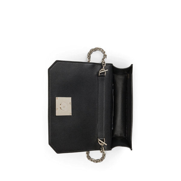 Ralph Lauren★RL 888 カーフスキン ミニバッグ ロゴ チェーン Ralph Lauren Collection RL 888 Mini Leather Chain Crossbody