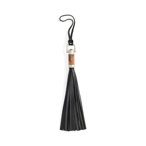 Женский брелок Ralph Lauren The Ralph Calfskin Tassel Bag Charm, цвет: Чёрный