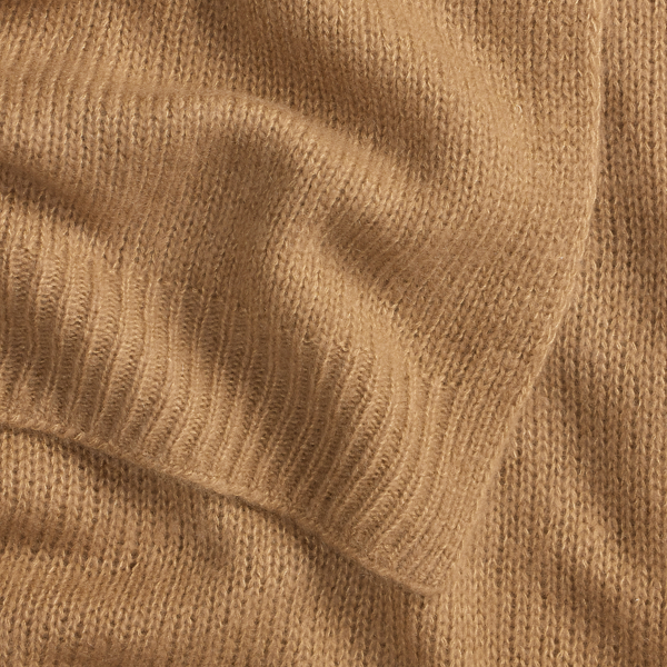 Camel Cashmere-Blend Jersey Scarf Ralph Lauren Collection 3