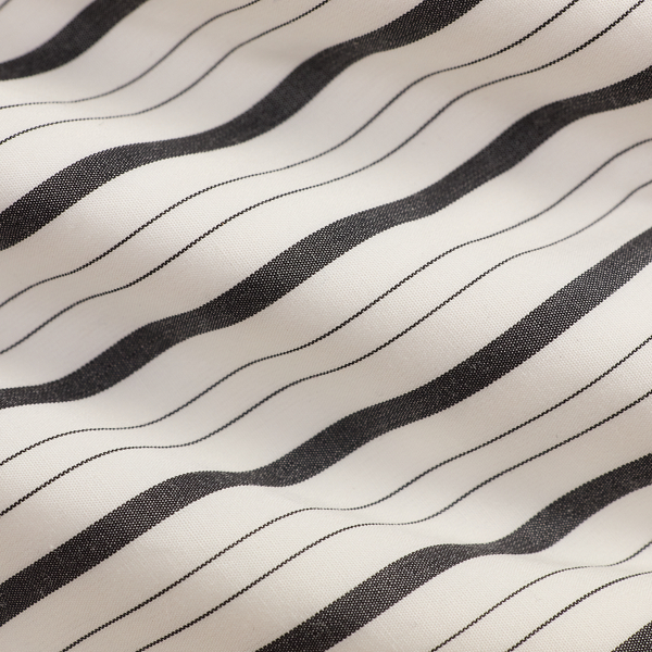 Gestreifte Krawatte aus Baumwolle Ralph Lauren Collection in Schwarz/Wei&szlig; 3