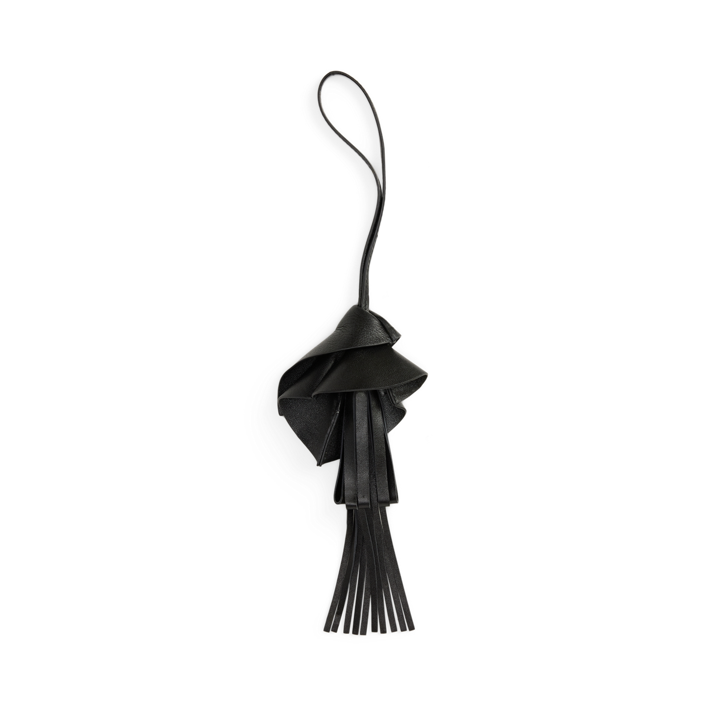 Женский брелок Ralph Lauren Floral Lambskin Bag Charm, цвет: Чёрный — фото 3