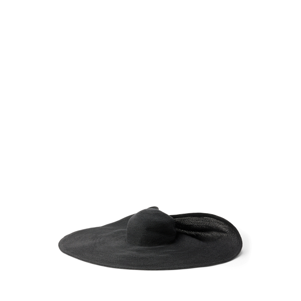 Hut aus Hanfmischung mit breiter Krempe Ralph Lauren Collection in Schwarz 2