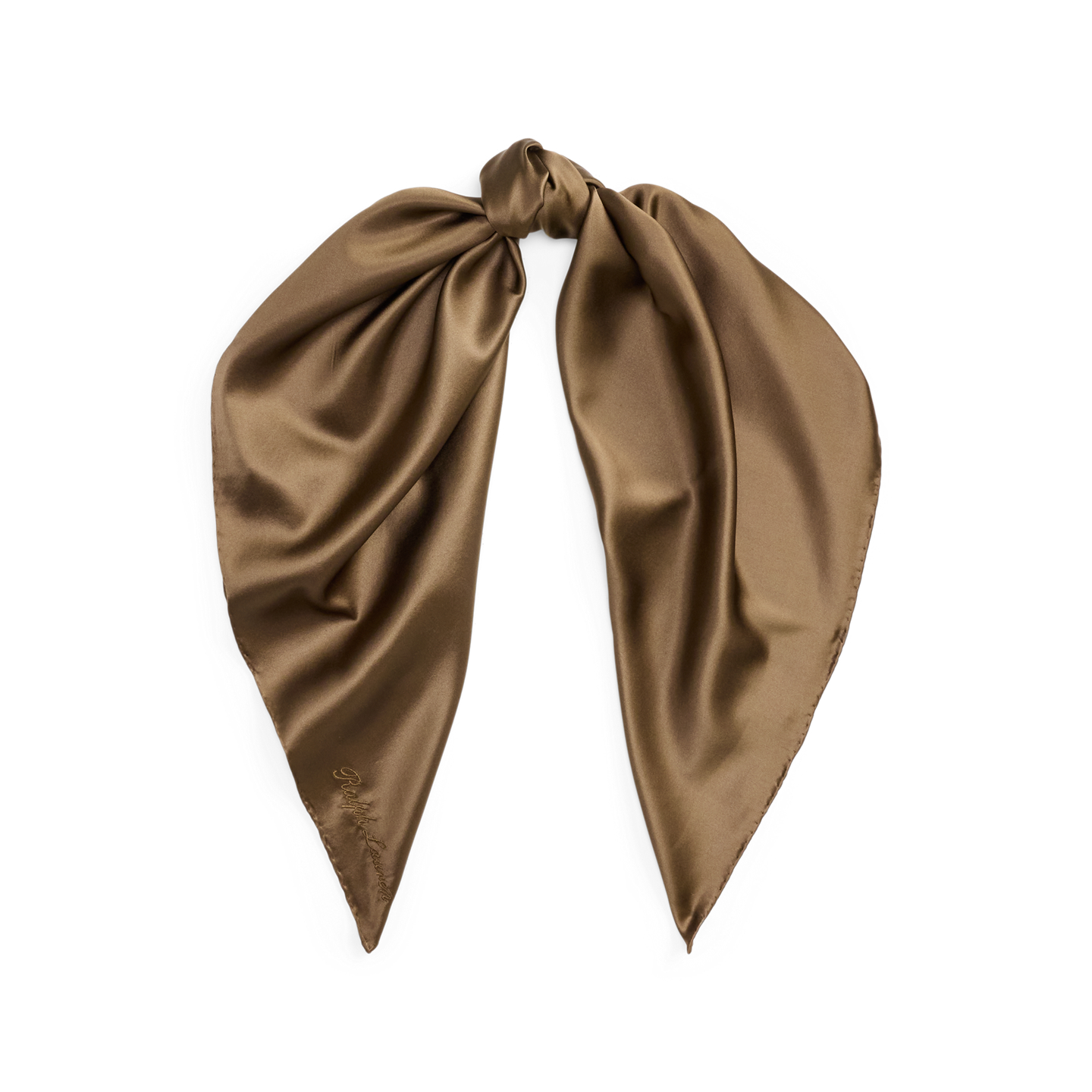 Женский шарф Ralph Lauren Stretch Silk Charmeuse Square, цвет: Portobello — фото 2