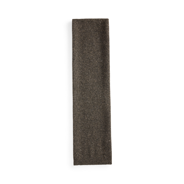 Taupe Grey Melange Cashmere Donegal Scarf Ralph Lauren Collection 2