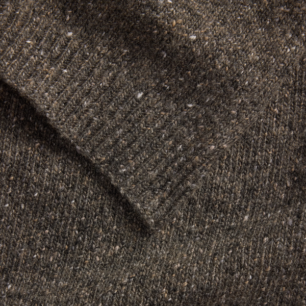 Taupe Grey Melange Cashmere Donegal Scarf Ralph Lauren Collection 4
