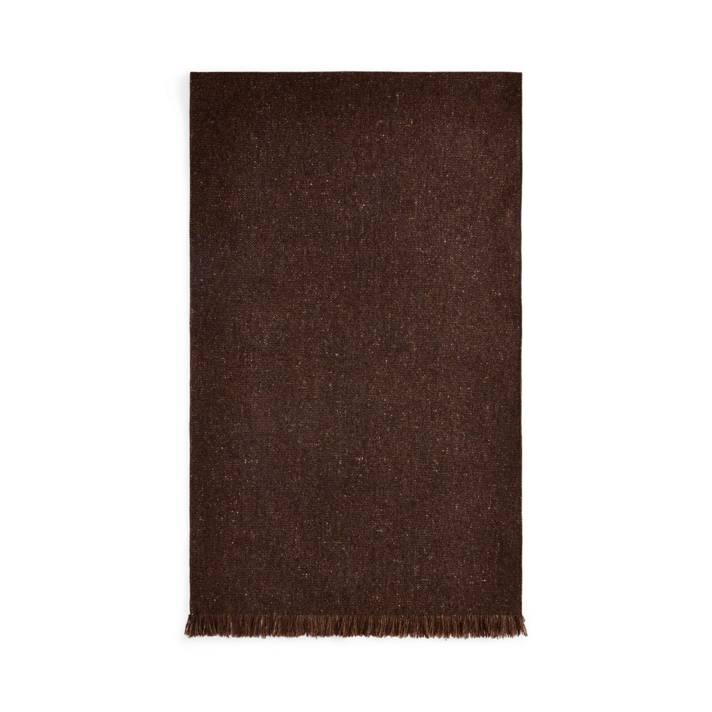 Женский шарф Ralph Lauren Wool-Blend Donegal Tweed Fringe, цвет: Коричневый разноцветный — фото 1