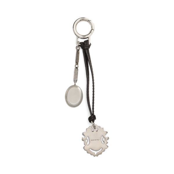 Chocolate Goatskin Crest & Oval Bag Charm Ralph Lauren Collection 2