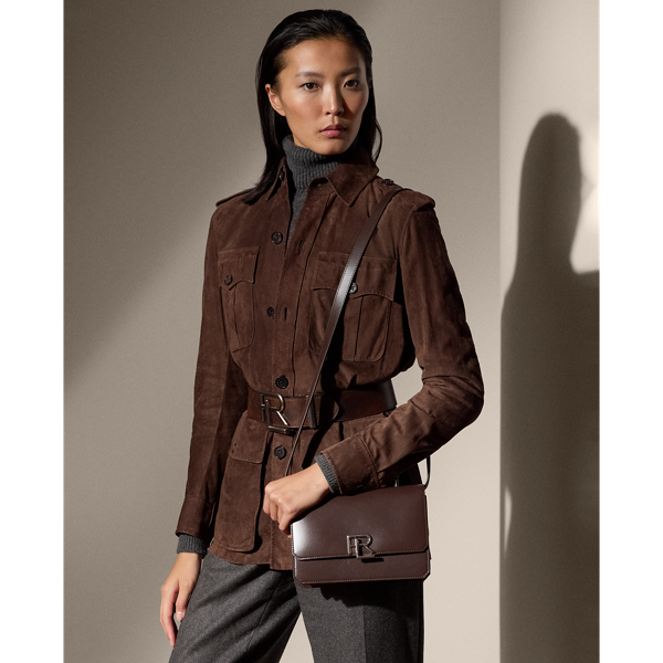 Ralph Lauren Collection RL 888 박스 카프스킨 탑 핸들 모카 8
