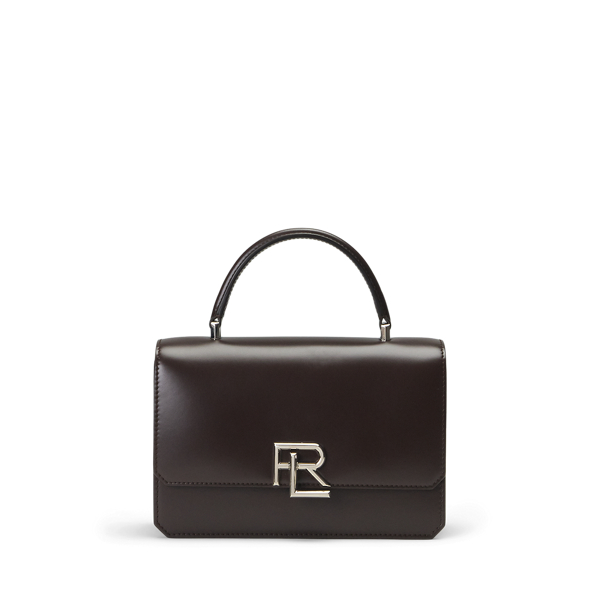 Mocha RL 888 Box Calfskin Top Handle Ralph Lauren Collection 1