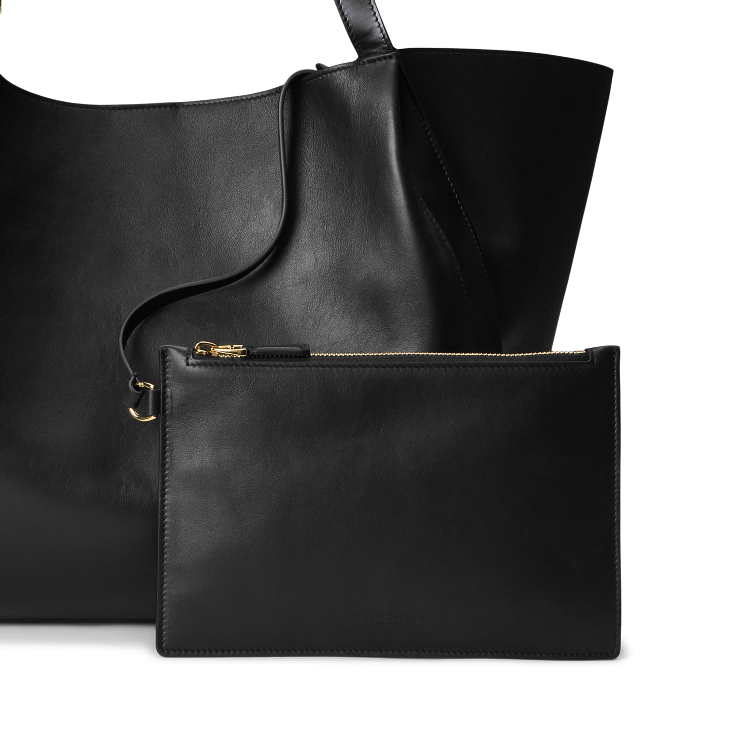 Женская сумка Ralph Lauren RL 888 Calfskin Tote, цвет: Чёрный — фото 6