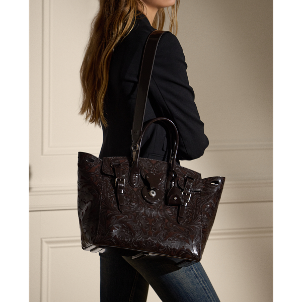 Soft Ricky 33 Tooled Calfskin Bag