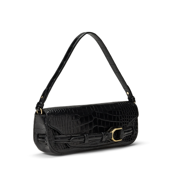 Black Welington Alligator Clutch Ralph Lauren Collection 3