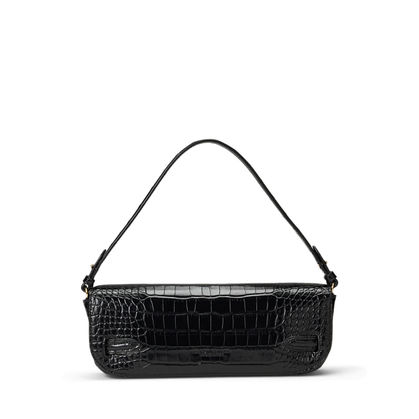 Black Welington Alligator Clutch Ralph Lauren Collection 4