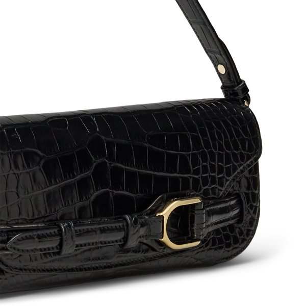 Black Welington Alligator Clutch Ralph Lauren Collection 6