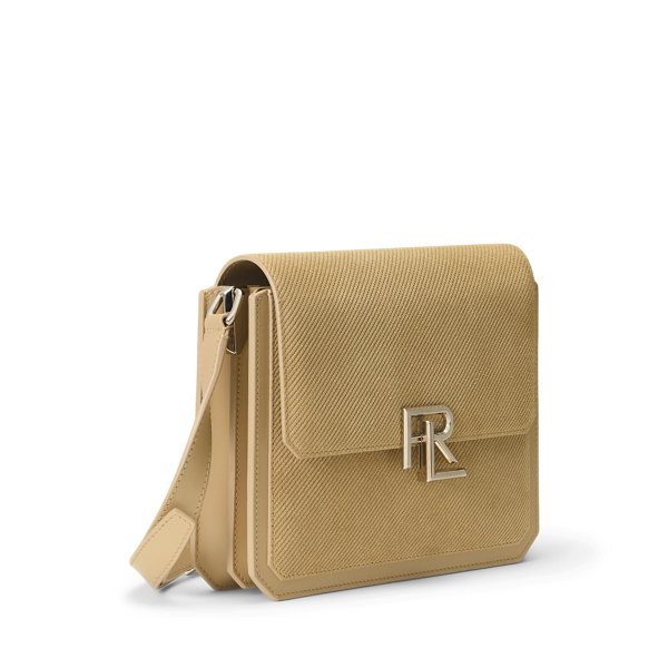 RL 888 Embossed Calf-Suede Crossbody