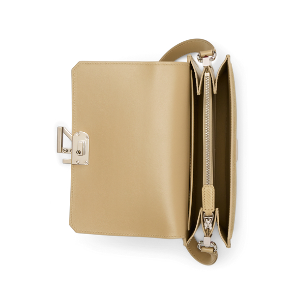 RL 888 Embossed Calf-Suede Crossbody