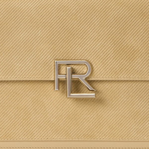 RL 888 Embossed Calf-Suede Crossbody