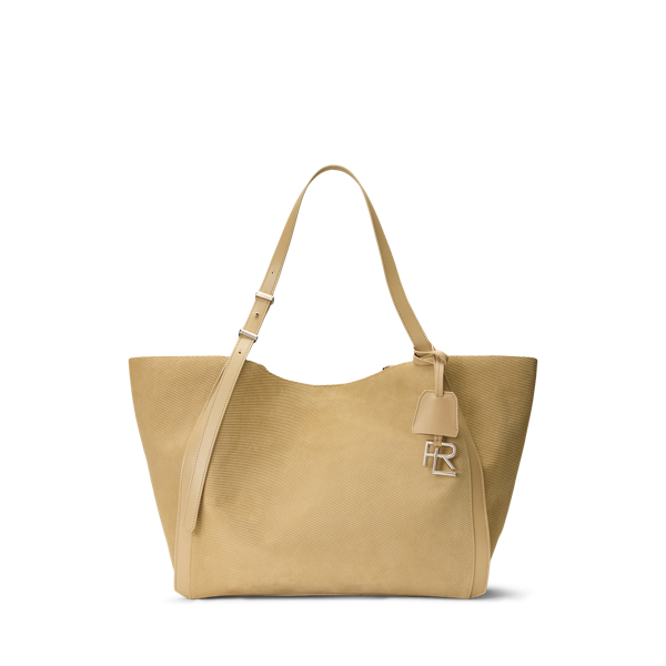 RL 888 Embossed Calf-Suede Tote