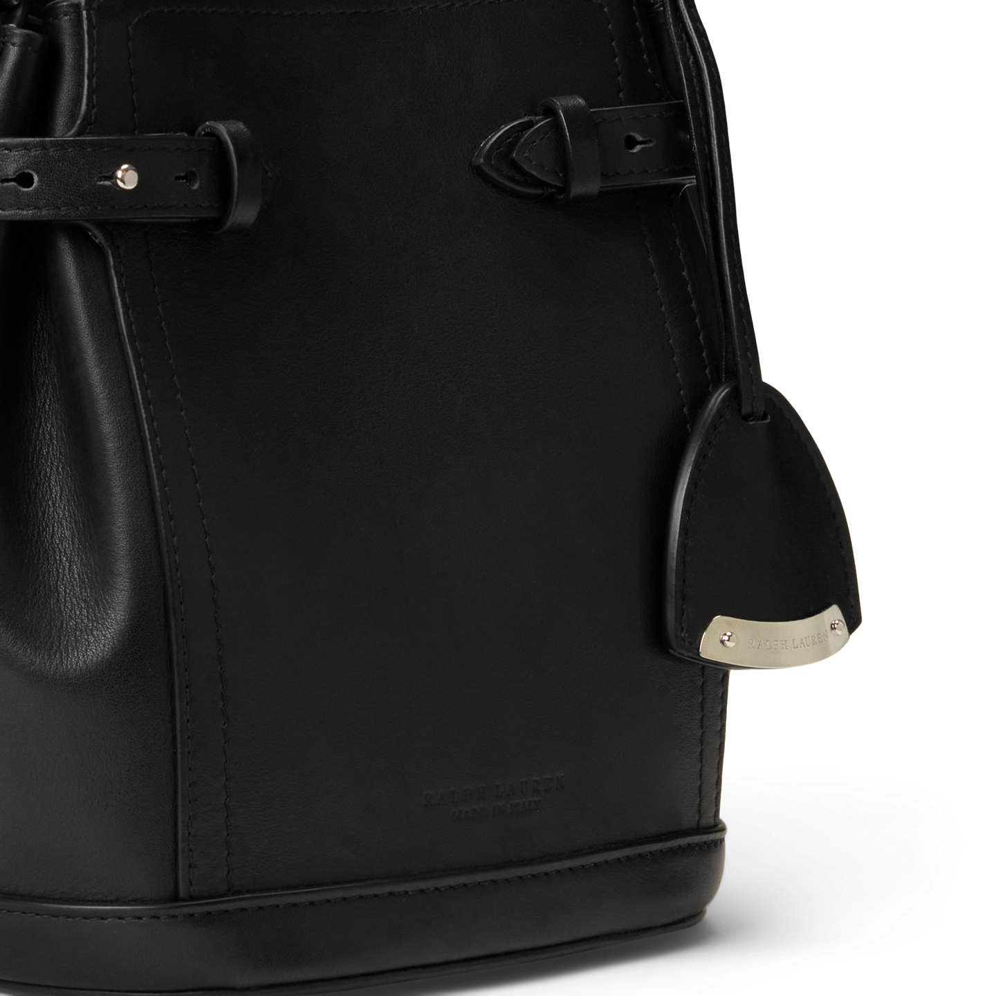 Женская сумка Ralph Lauren The Ralph Calfskin Small Bucket, цвет: Чёрный — фото 4