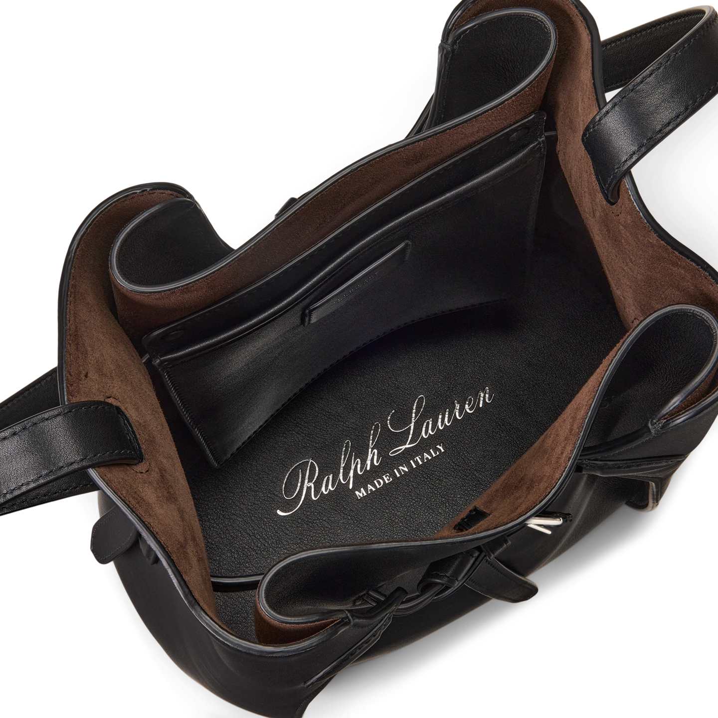 Женская сумка Ralph Lauren The Ralph Calfskin Bucket, цвет: Чёрный — фото 3
