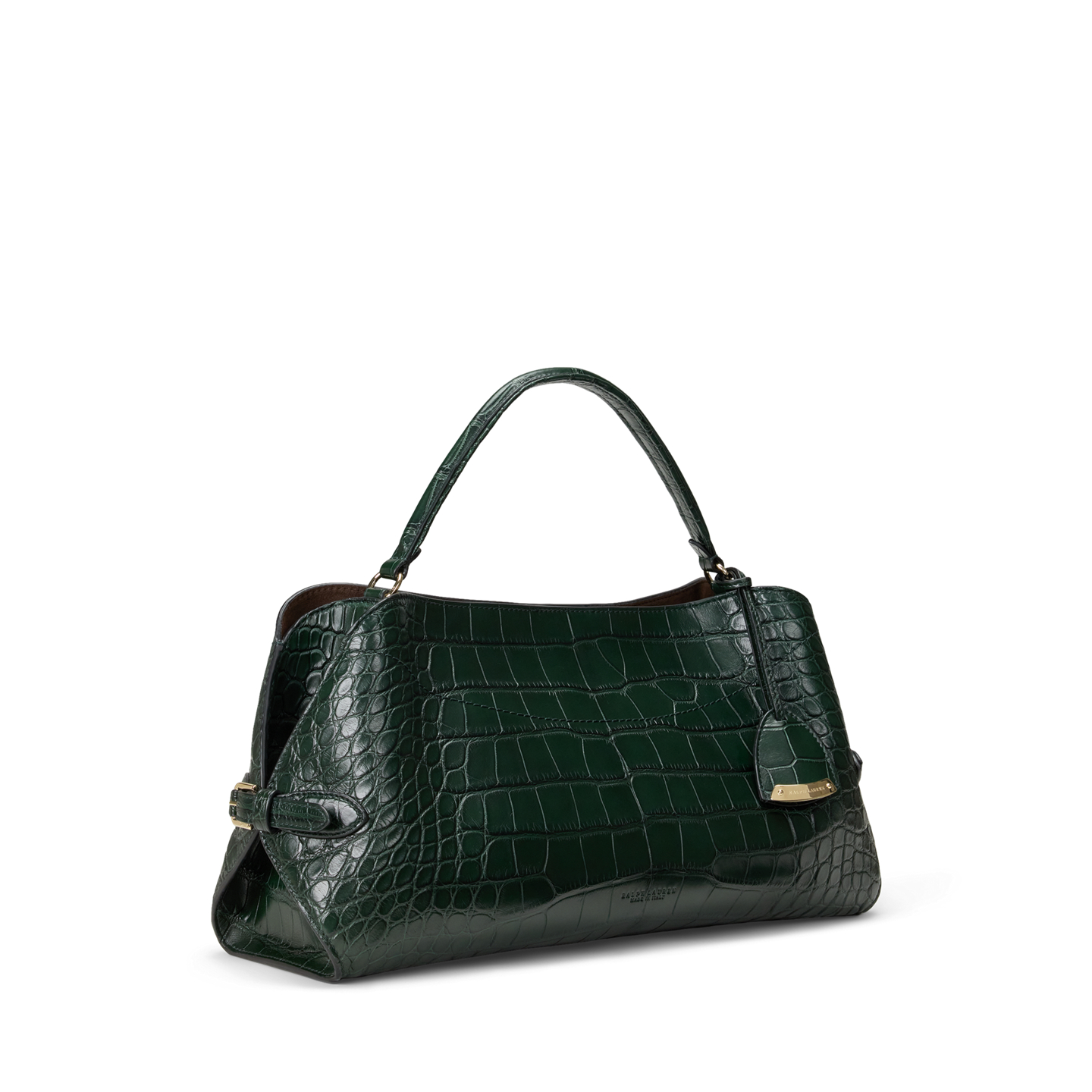 Женская сумка Ralph Lauren The Ralph Alligator Shoulder, цвет: Зелёный — фото 1