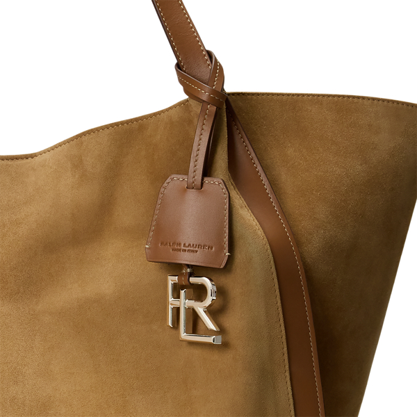 上品☆スエードカーフスキン【Ralph Lauren】トートバッグ 上品【Ralph Lauren】ポロ プレイ スエード ミディアム トート