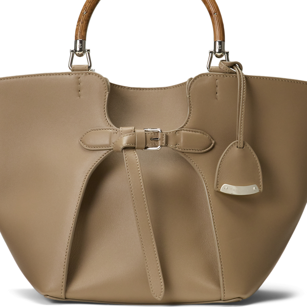 【日本完売・希少】RALPH LAUREN カーフスキン トートRLゴールド The Ralph カーフスキン トート | ラルフ ローレン公式