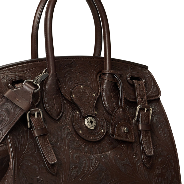 Soft Ricky 33 Hand-Tooled Vachetta Bag