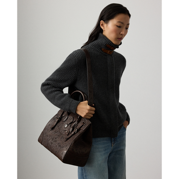 Soft Ricky 33 Hand-Tooled Vachetta Bag