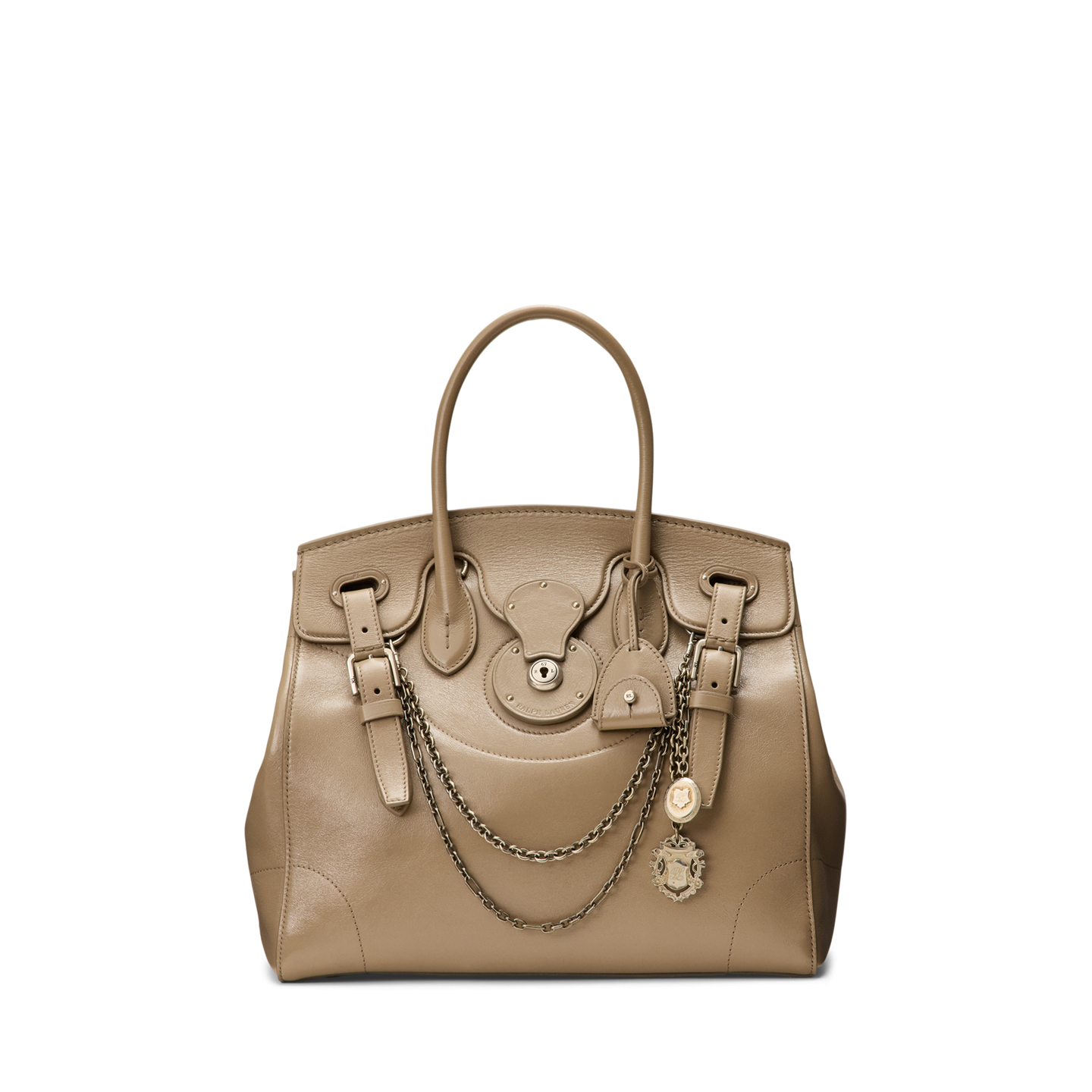 Женская сумка Ralph Lauren Extra-Soft Ricky 33 Washed Leather, цвет: Серо-коричневый — фото 7