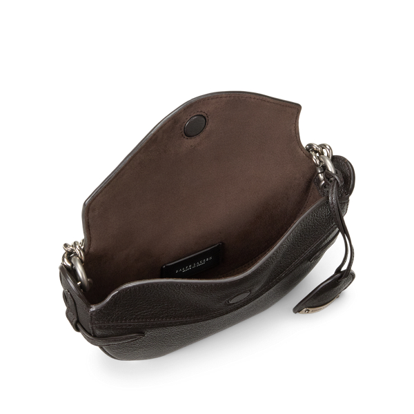 Chocolate The Ralph Goatskin Mini Crossbody Bag Ralph Lauren Collection 5