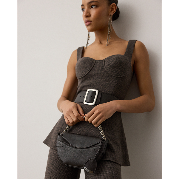 Chocolate The Ralph Goatskin Mini Crossbody Bag Ralph Lauren Collection 7